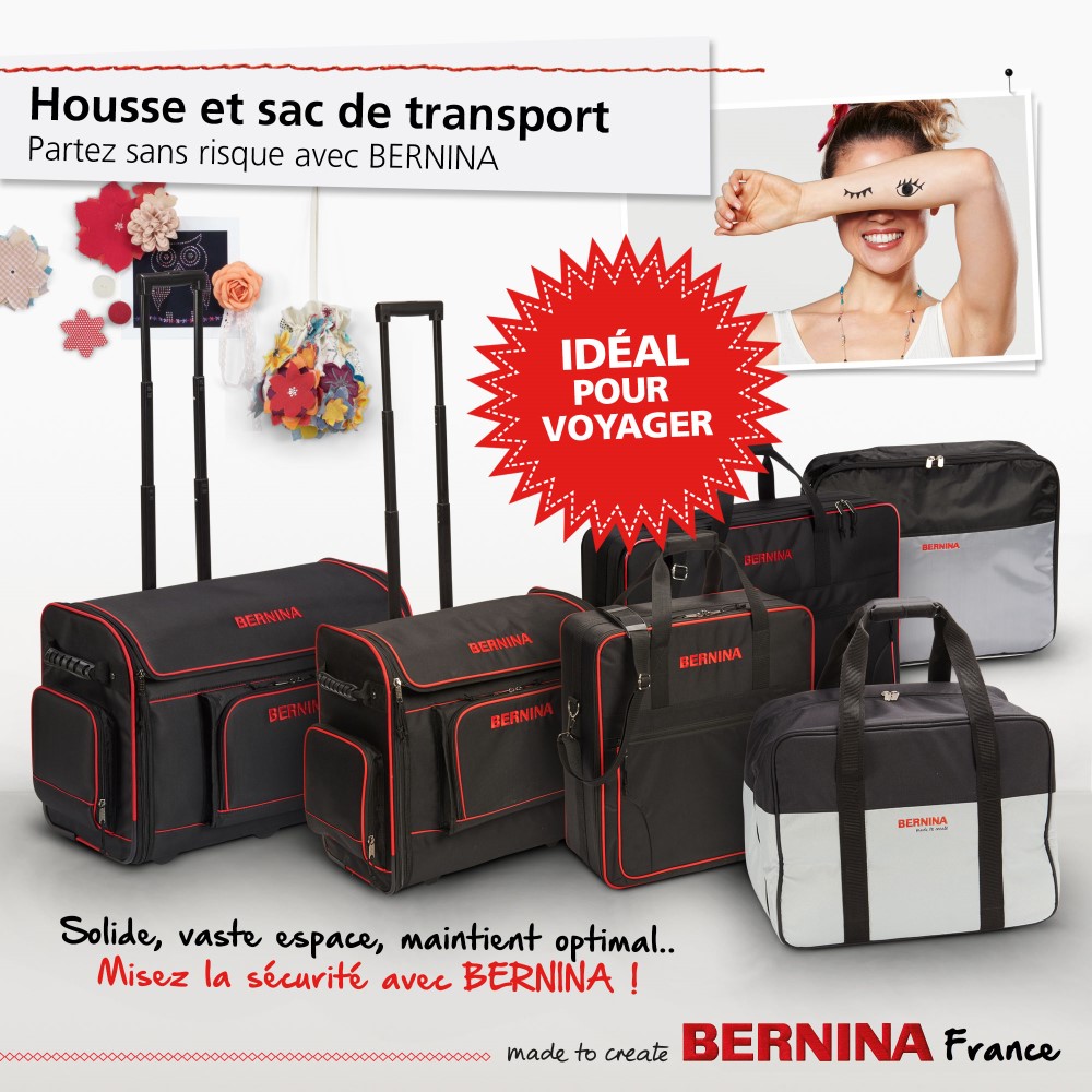 Housse, sac de transport et accessoires pour machines à coudre Bernina